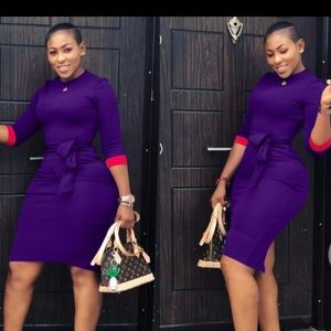 Bodycon Spring Dress with belt